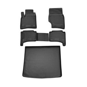 Volkswagen Touareg 3D Floor-Trunk Mats - Omac - Black - '04-'10